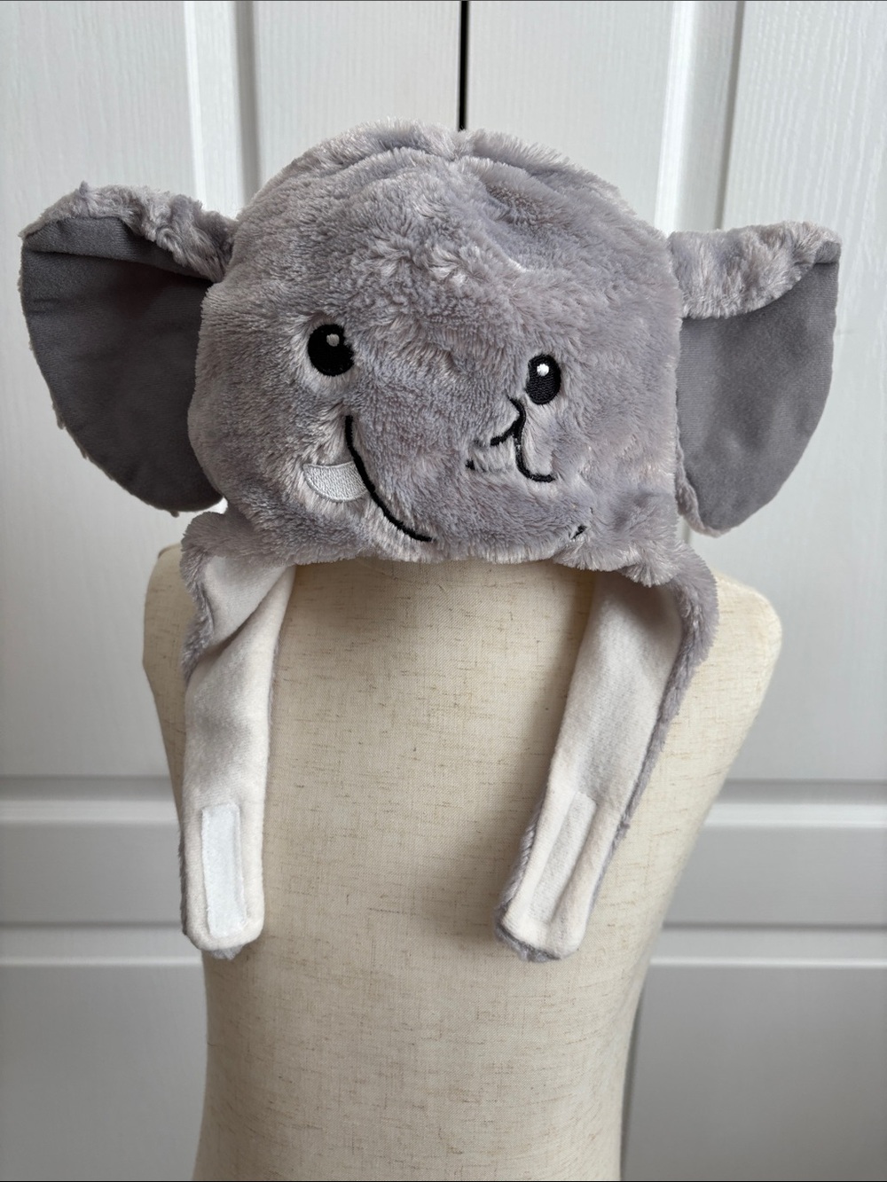 Wishpets Plush Elephant Character Kids Hat - Gray